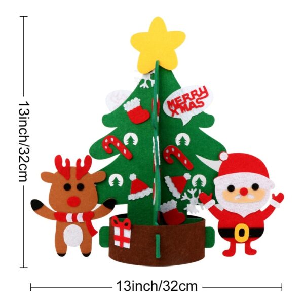 DIY Wall Hanging Felt Christmas Tree Making Kit - Image 7