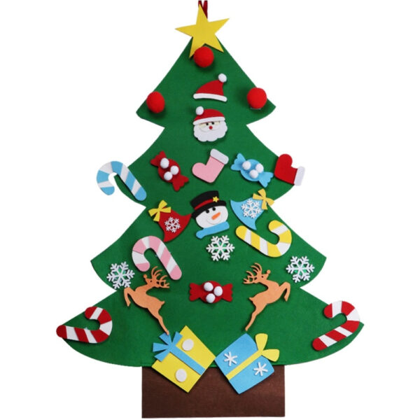 DIY Wall Hanging Felt Christmas Tree Making Kit - Image 3