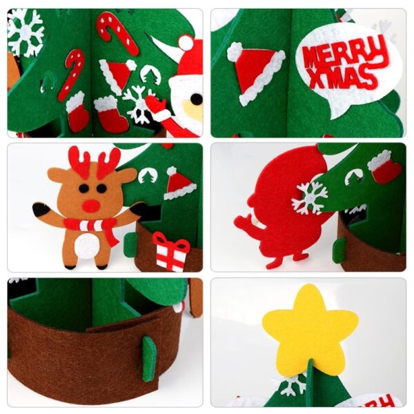 DIY Wall Hanging Felt Christmas Tree Making Kit - Image 12