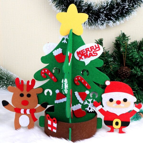 DIY Wall Hanging Felt Christmas Tree Making Kit - Image 13