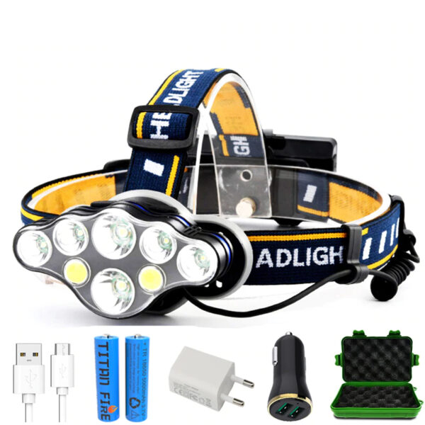 Rechargeable Night Fishing LED Headlamp