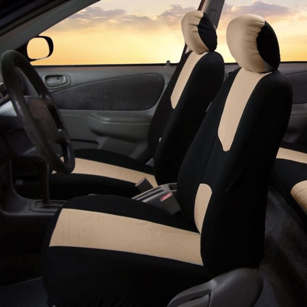 Double Color Full Car Seat Covers Set - Image 3