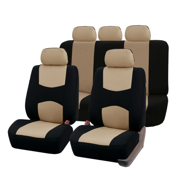 Double Color Full Car Seat Covers Set