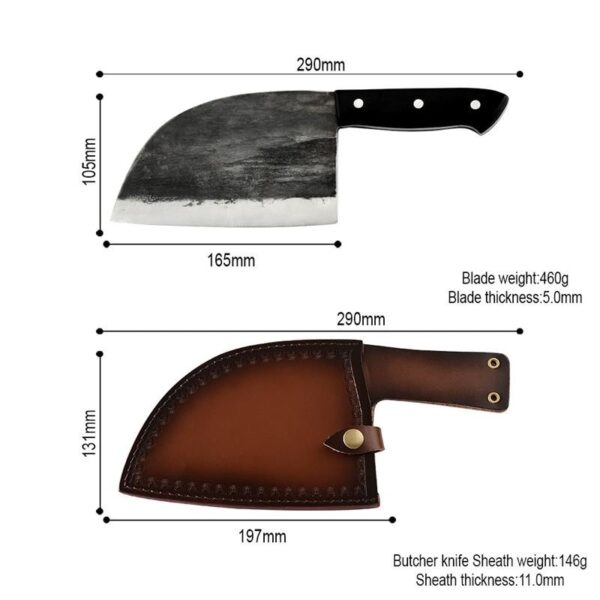 Manganese Steel Bone Chopper Knife - Image 4