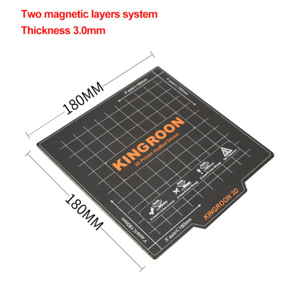 Flexible Magnetic 2 Layers 3D Printer Heated Bed - Image 3