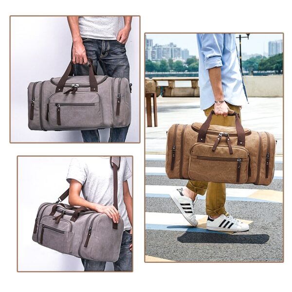 Men's Canvas Duffel Bag - Image 3