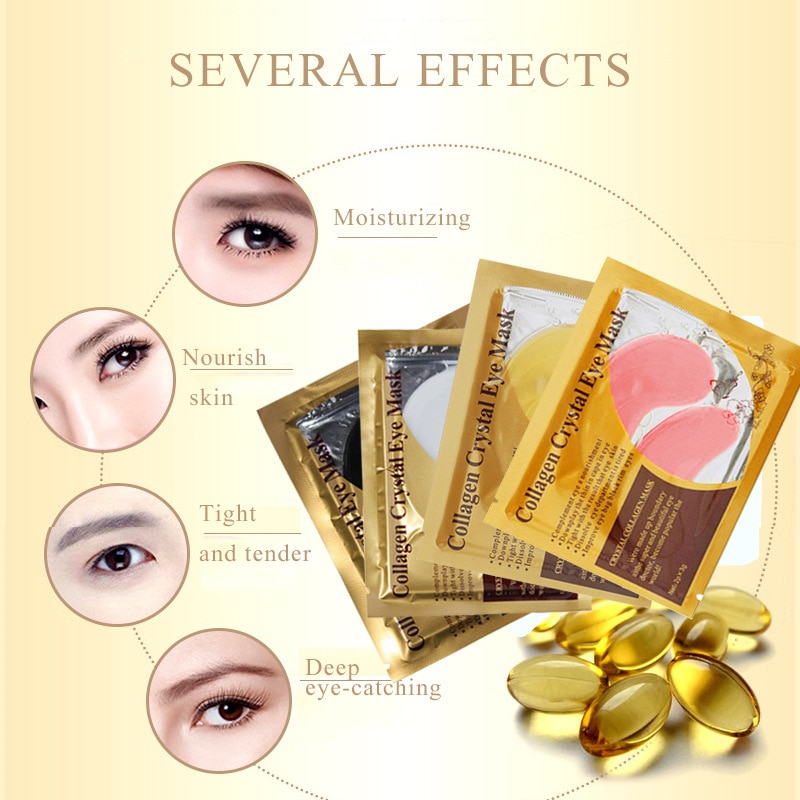 24K Gold Crystal Collagen Eye Patch Set 20 Pcs