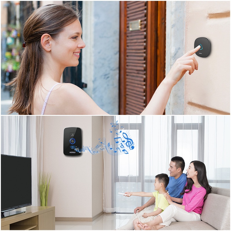 Wireless Waterproof Touch Button Doorbell