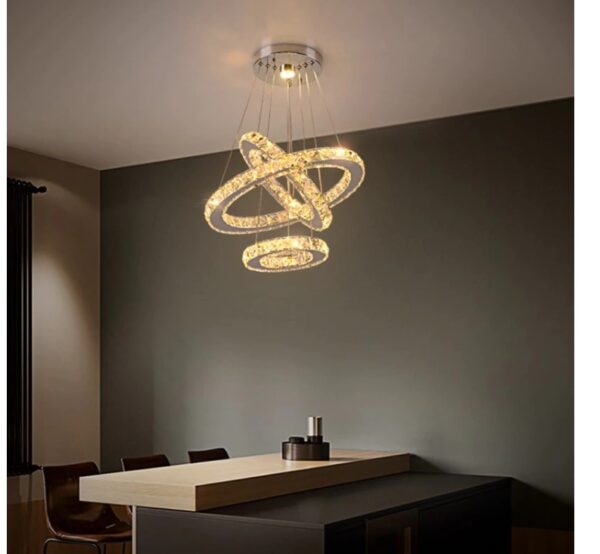 Futuristic Style Crystal Pendant Lighting