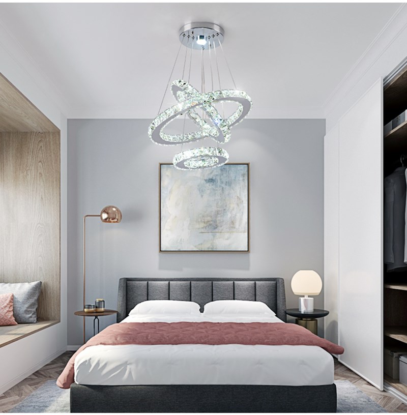 Futuristic Style Crystal Pendant Lighting