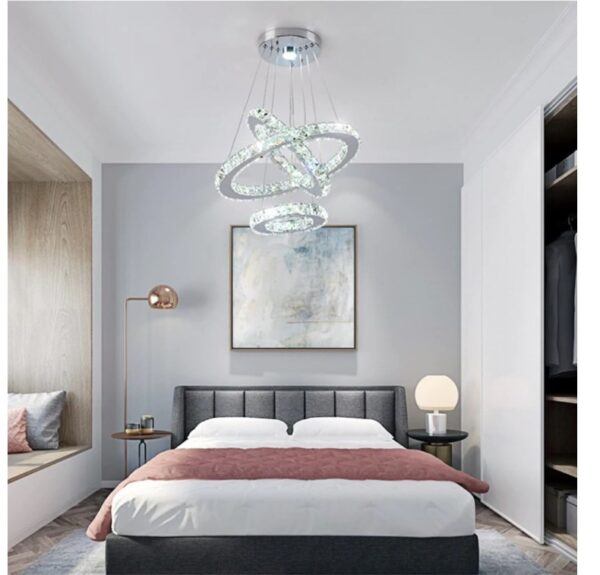 Futuristic Style Crystal Pendant Lighting - Image 5