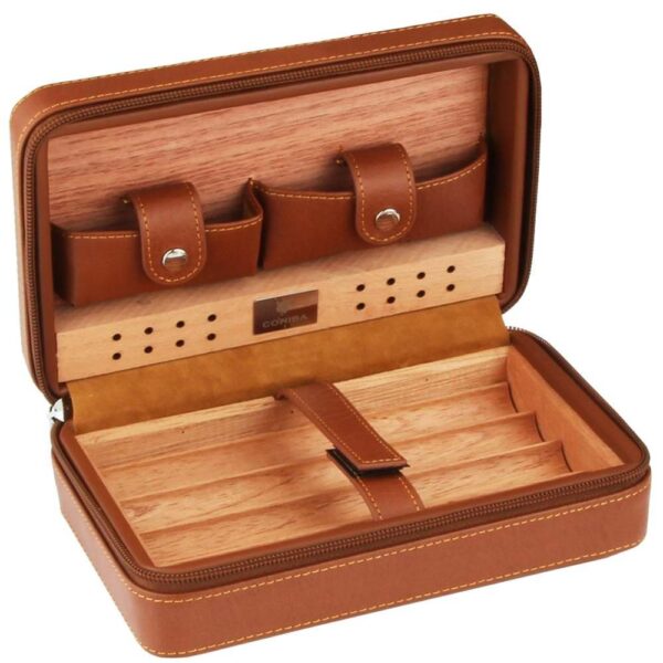 Portable Cedar Wood Cigar Humidor Box