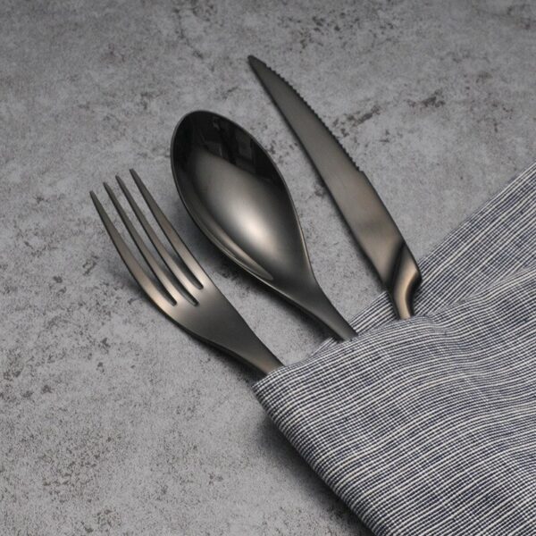 Solid Stainless Steel Cutlery Sets - Image 3