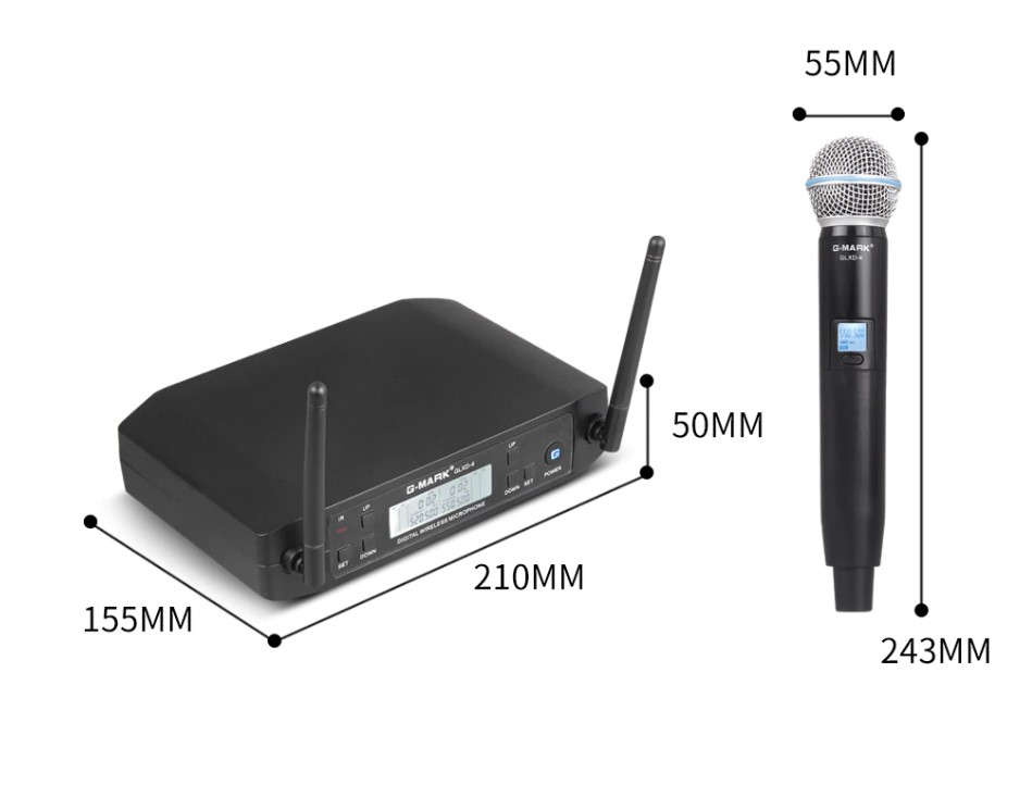 UHF Dual Wireless Microphone System