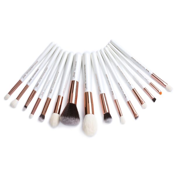 White Handle Makeup Brushes 15 pcs/Set - Image 7