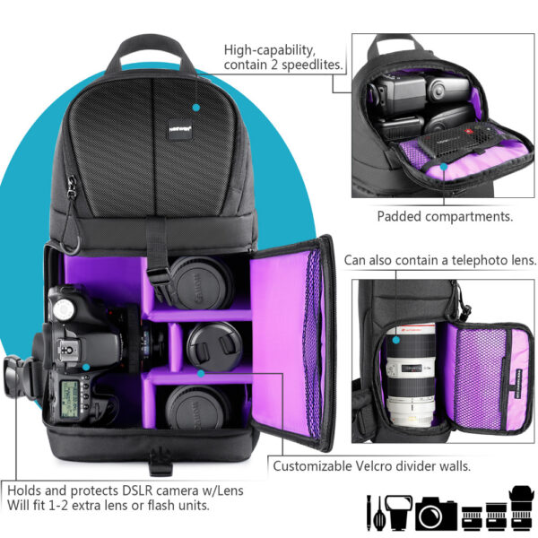 Professional Waterproof Durable Camera Storage Bag - Image 5