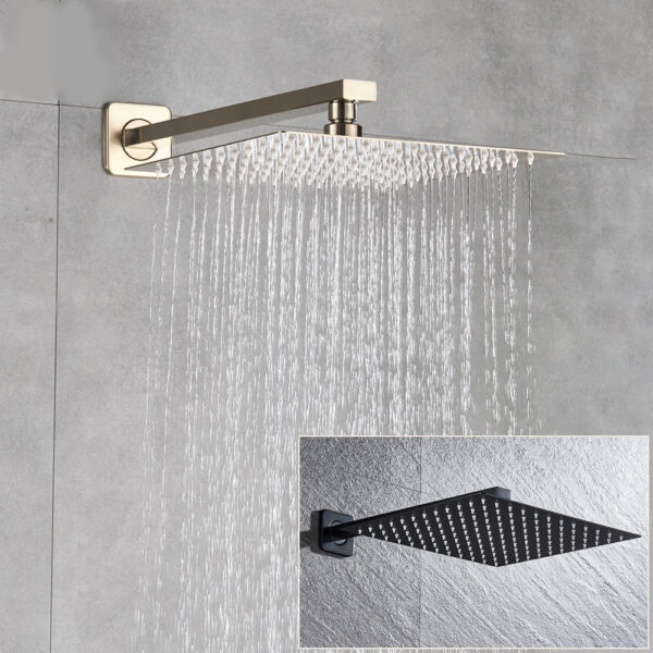 Brushed Golden Rainfall Shower Head