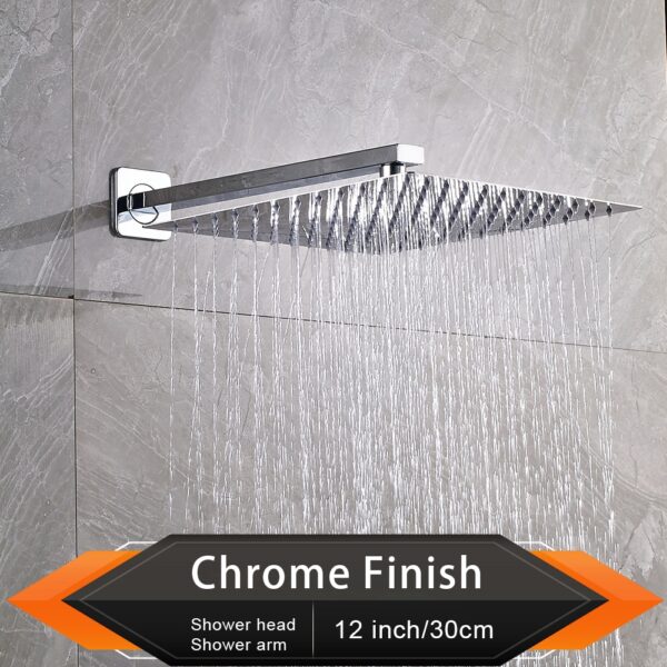 Brushed Golden Rainfall Shower Head - Image 4