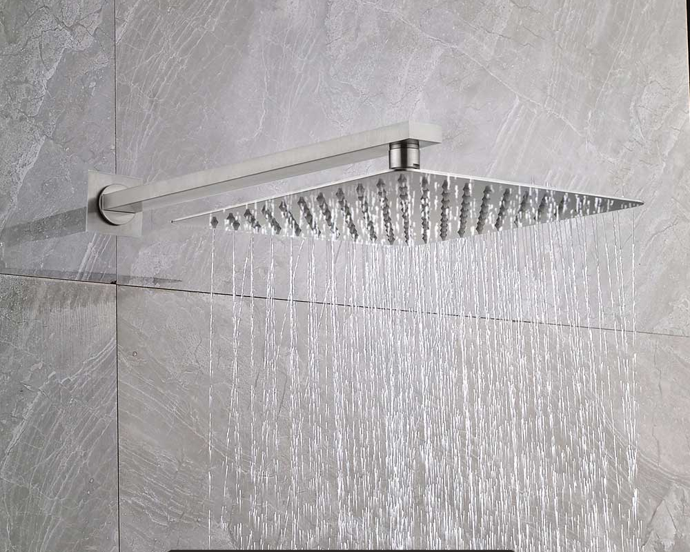 Brushed Golden Rainfall Shower Head