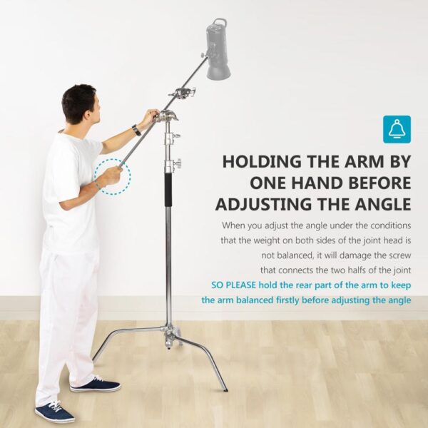 Photo Studio Steel Lighting Stand - Image 4