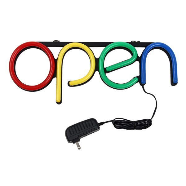 "Open" LED Neon Sign Light - Image 5