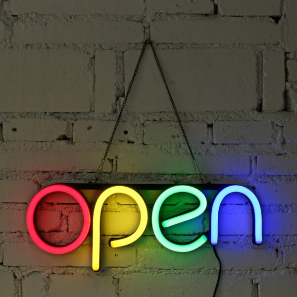 "Open" LED Neon Sign Light