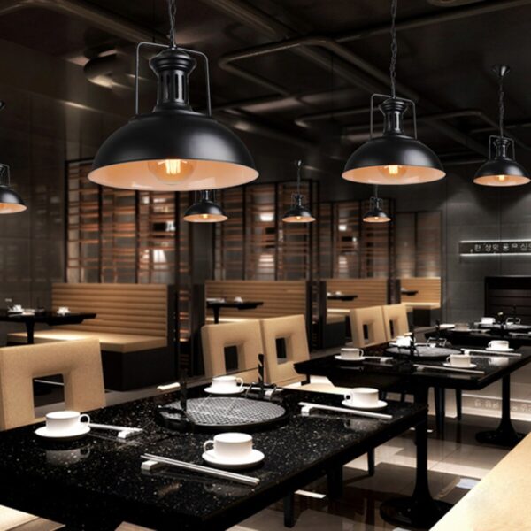 Black Rust Design Pendant Lighting - Image 5