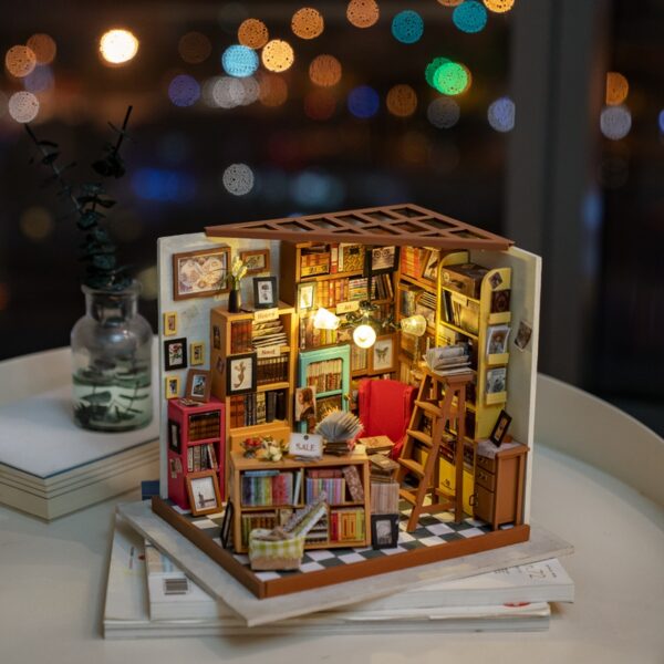 Lovely Style Wooden Doll House Bookstore - Image 4