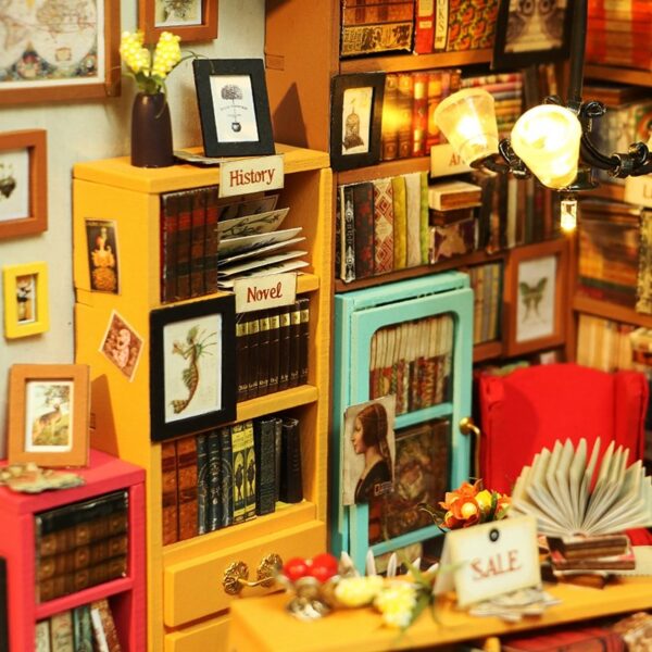 Lovely Style Wooden Doll House Bookstore - Image 6