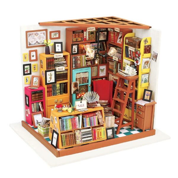 Lovely Style Wooden Doll House Bookstore