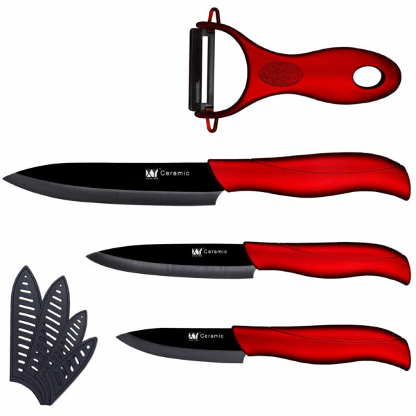 Stylish Red&Black Knives - Image 3