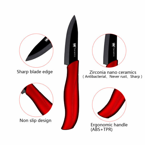 Stylish Red&Black Knives - Image 7