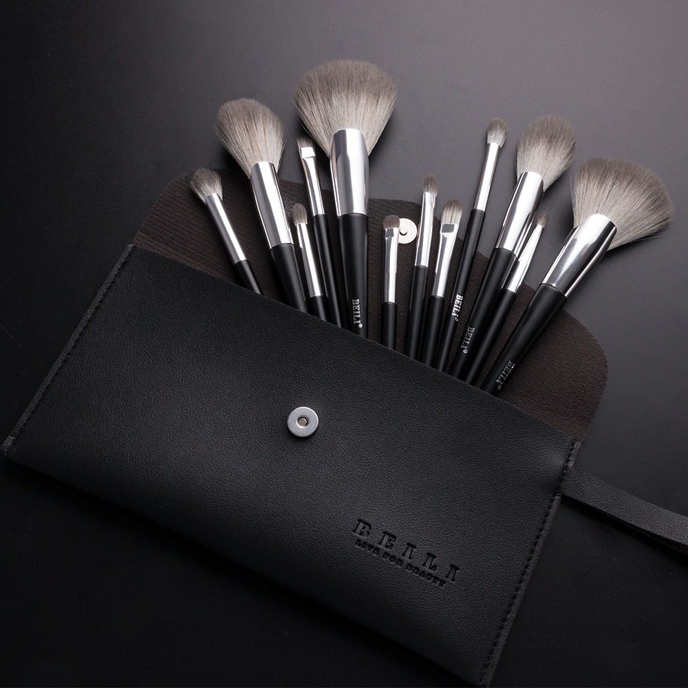 Travel Professional Makeup Brushes Set 12 Pcs with Bag