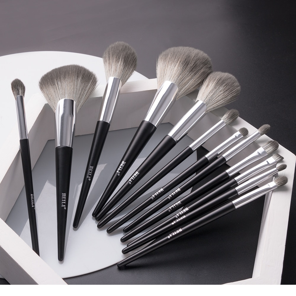 Travel Professional Makeup Brushes Set 12 Pcs with Bag