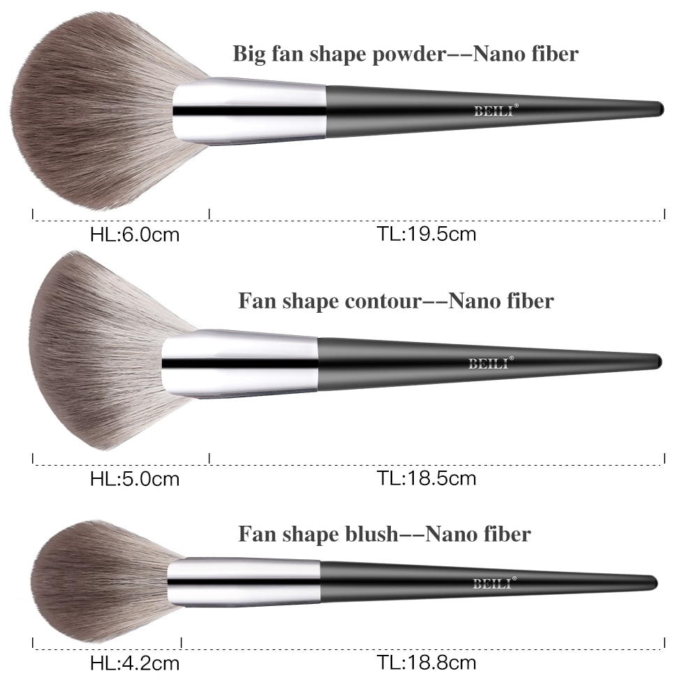 Travel Professional Makeup Brushes Set 12 Pcs with Bag