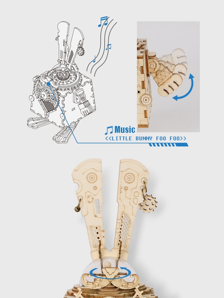 Robotime Model Kit with Music Box