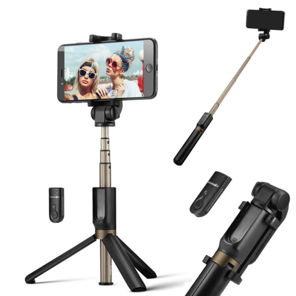 Comfortable Wireless Selfie Stick 3 in 1