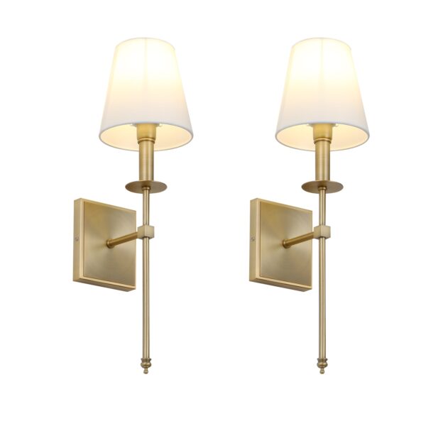 Classic Rustic Wall Lamps Pair - Image 5