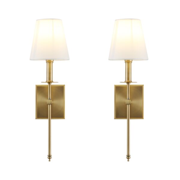 Classic Rustic Wall Lamps Pair - Image 4