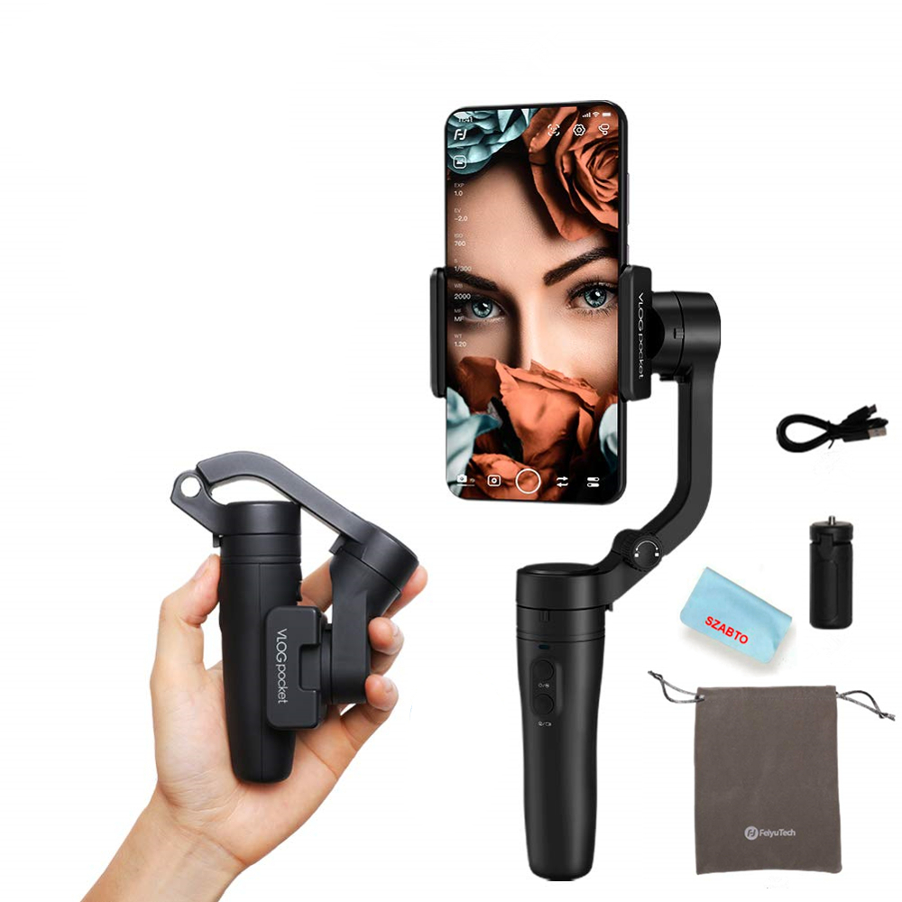 Pocket Sized Foldable Smartphone Gimbal Stabilizer