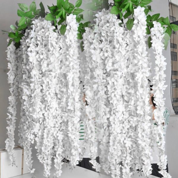 Artificial Wisteria Flower Garland 20 Pcs Set - Image 7