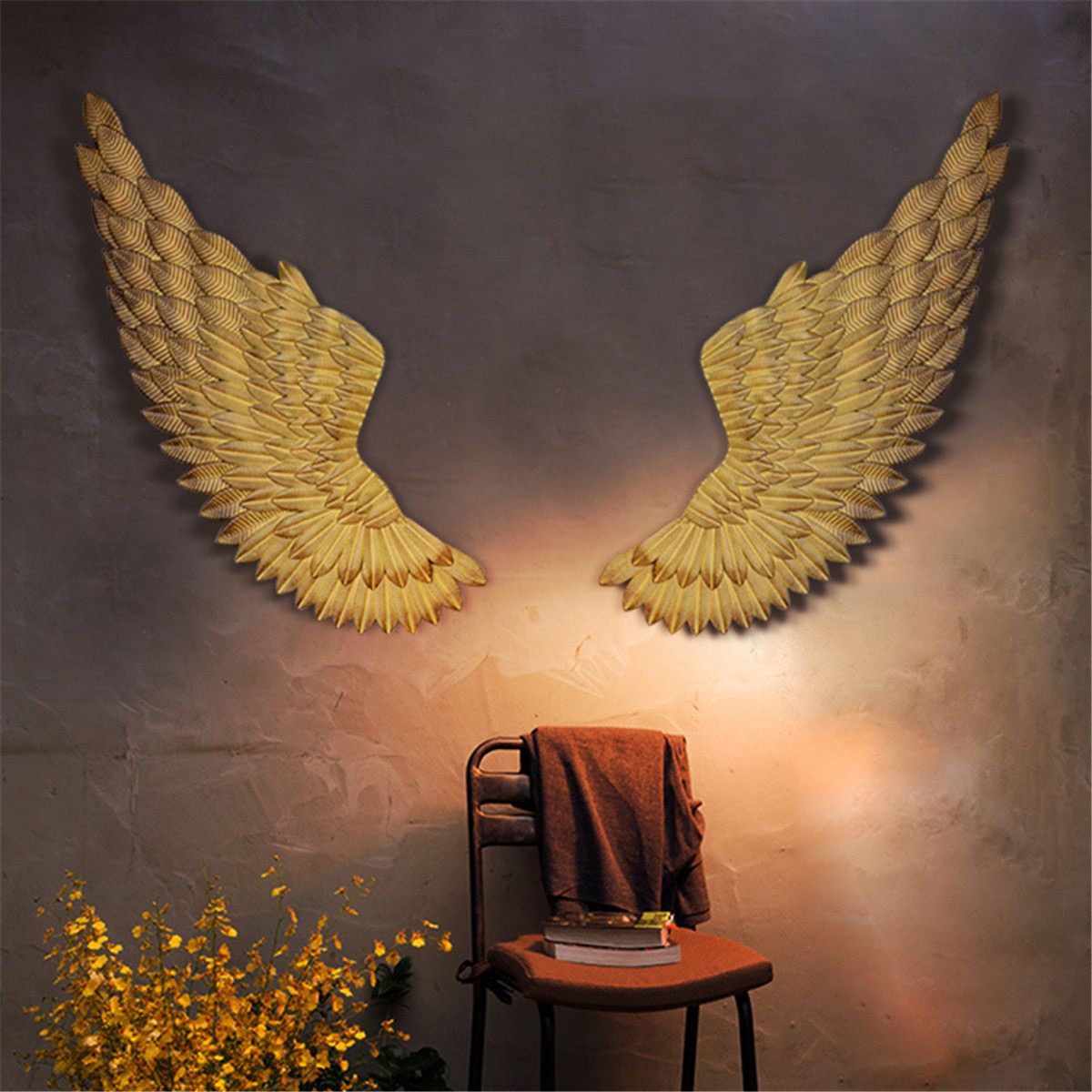 Metal Wings Wall Decor