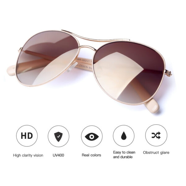 Women's Fashion Brown Sunglasses - Image 5