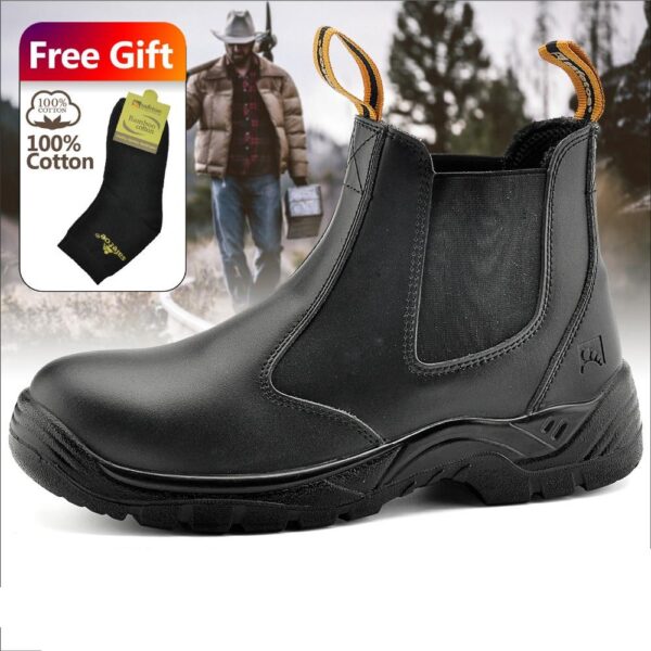 Waterproof Leather with Steel Toe Boots