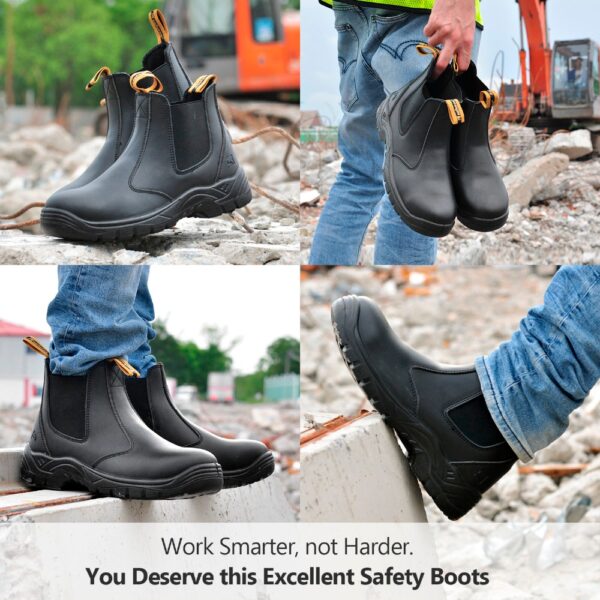 Waterproof Leather with Steel Toe Boots - Image 7