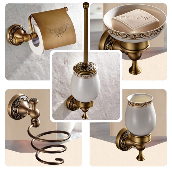 Vintage Elegant Brass Tap for Bathroom - Image 3