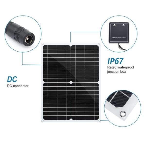 Solar Panel 25W/50W Battery - Image 4