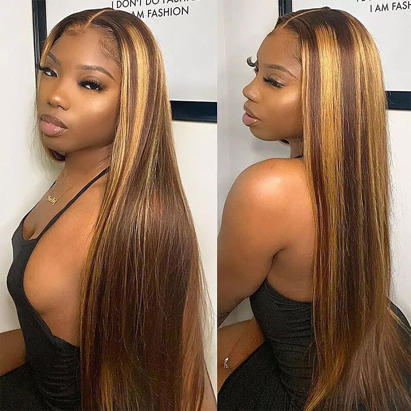 Remy Straight Highlight Wig