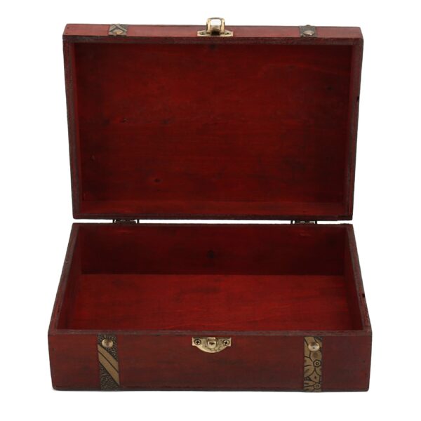 Vintage Style Wooden Storage Box - Image 4