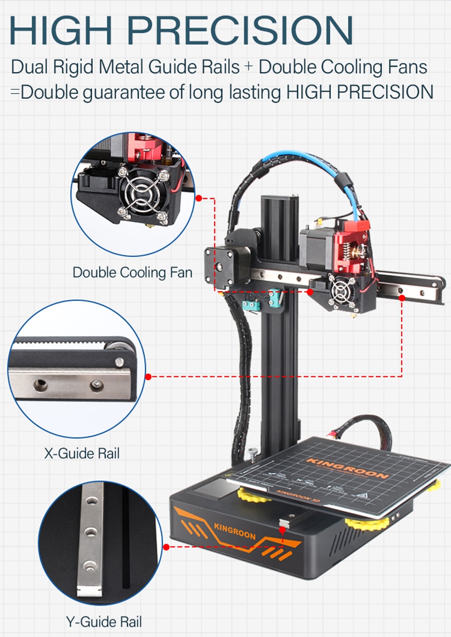 High Precision Printing DIY 3D Printer